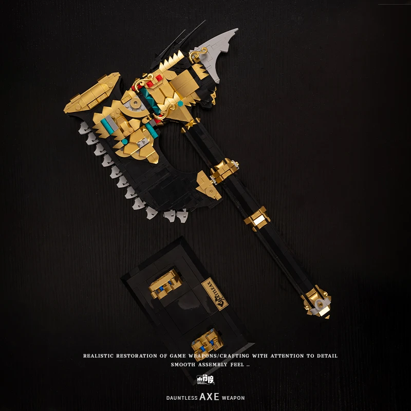 1206PCS 크리 에이 티브 배틀 도끼 모델 빌딩 블록 MOC 무기 조립 벽돌 장난감 어린이를위한 선물 어린이