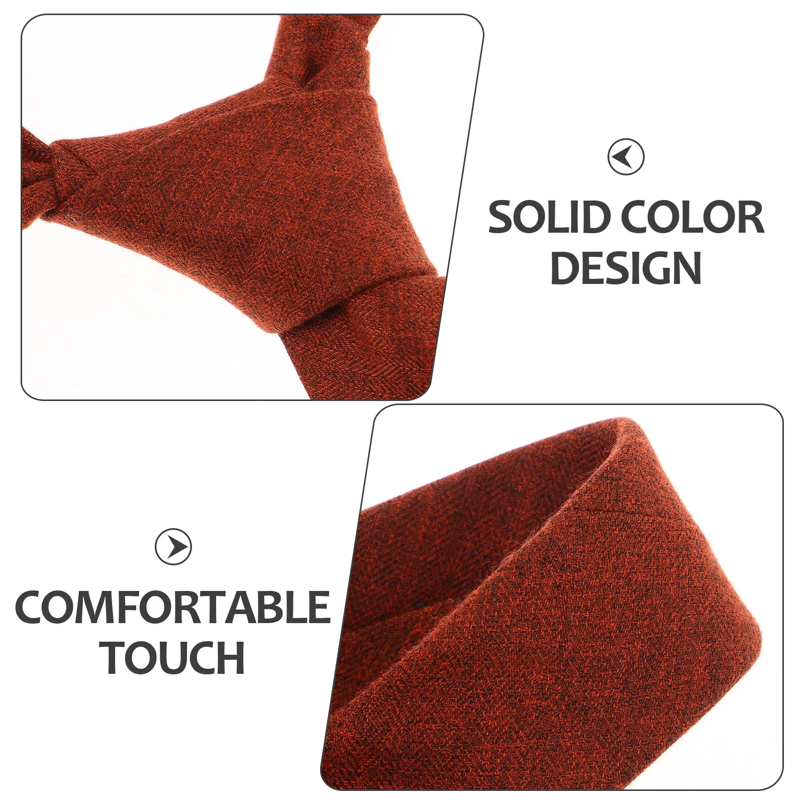 남성용 순수 오렌지 넥타이 빈티지 정장 넥타이 사무실 정장 웨딩 파티 장식용 넥타이 패션