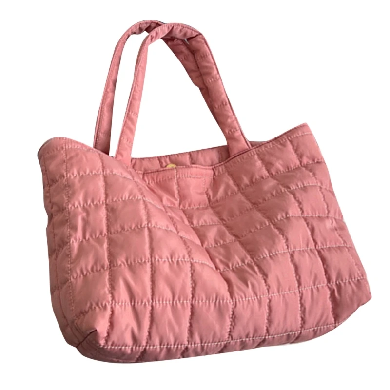 Women Bag Large Capacity Shoulder Bag Quilted Underarm Bag Korean Styles Handbag Simple Armpit Bag Shopping Bag