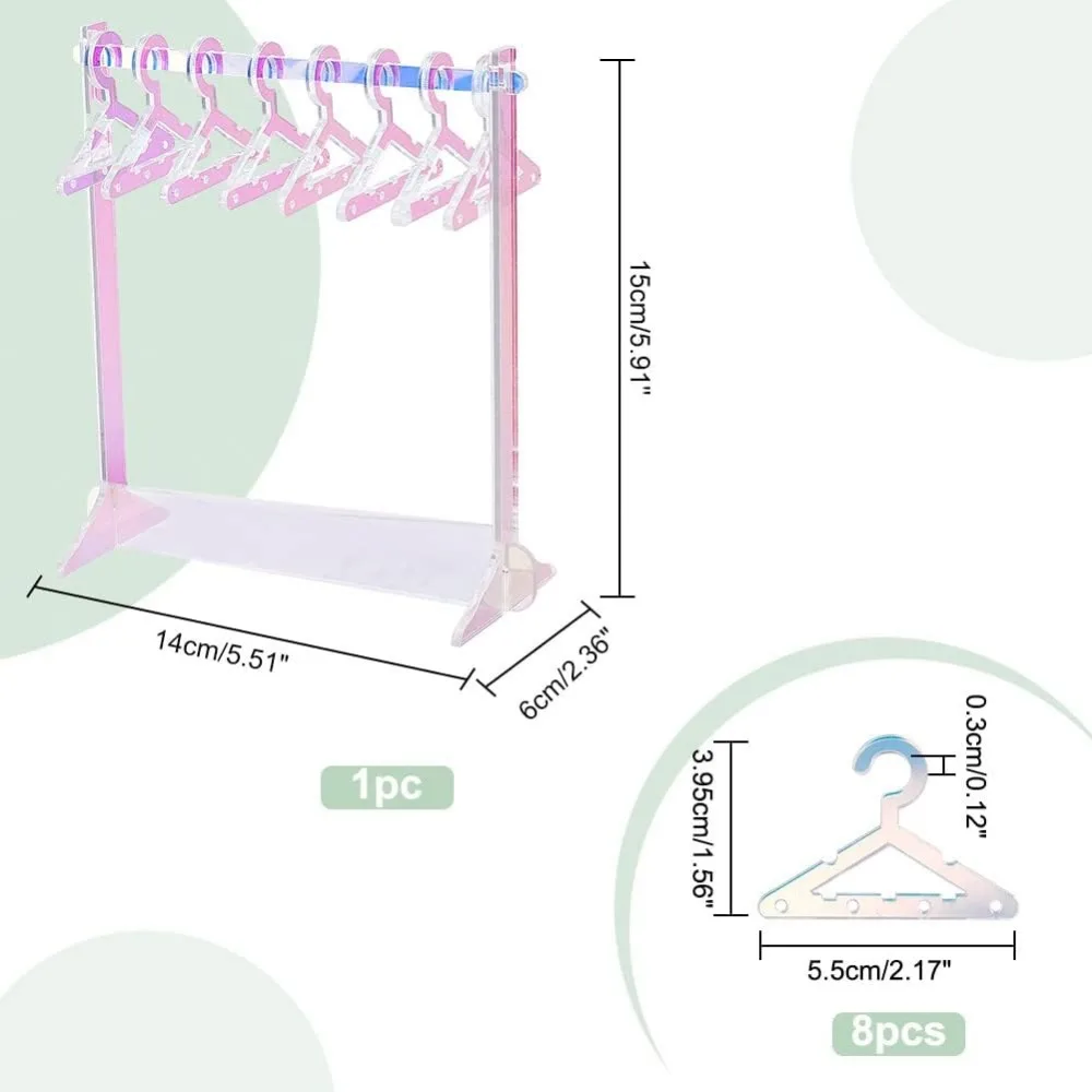 Acrylic Earring Holder Necklace Mini Hanger Rack Jewelry Display Dangle Earring Hanging Organizer Acrylic Ear Studs