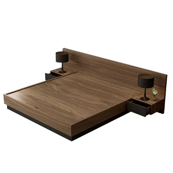 Nordic Tatami Floor Low Bed Japanese Style Platform Double Bed 1.8m Master Bedroom Tatami Bed 1.5m