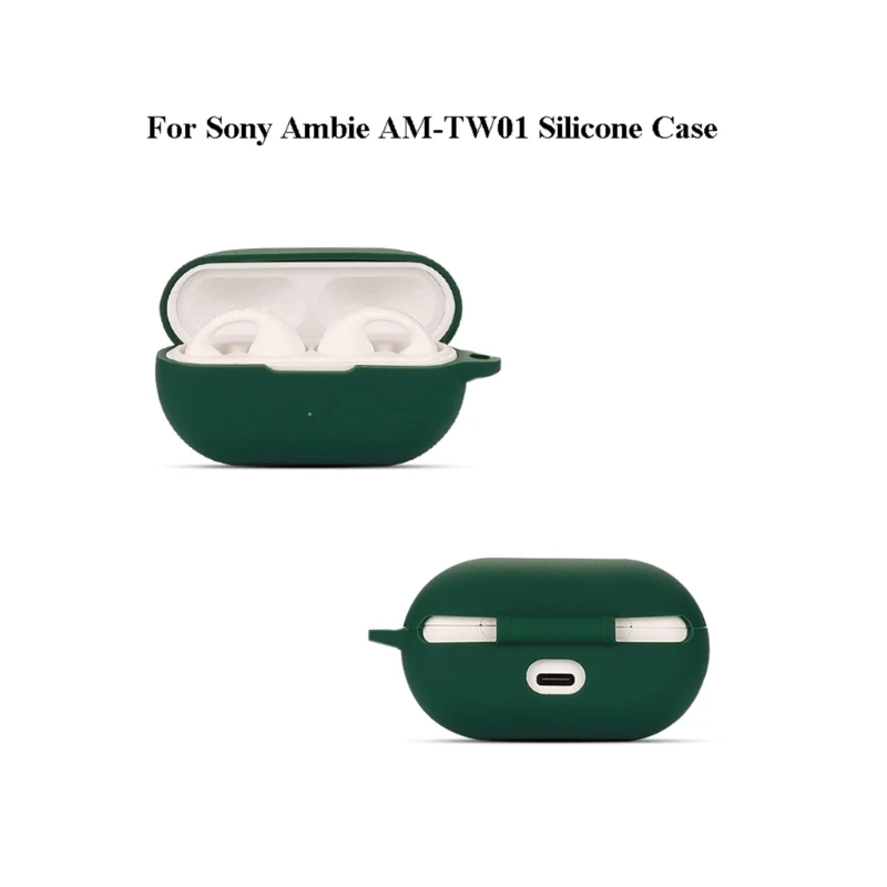 Funda protectora de silicona de Color sólido para auriculares Sony AM-TW01, caja de silicona a prueba de golpes de alta calidad para ambie amtw01