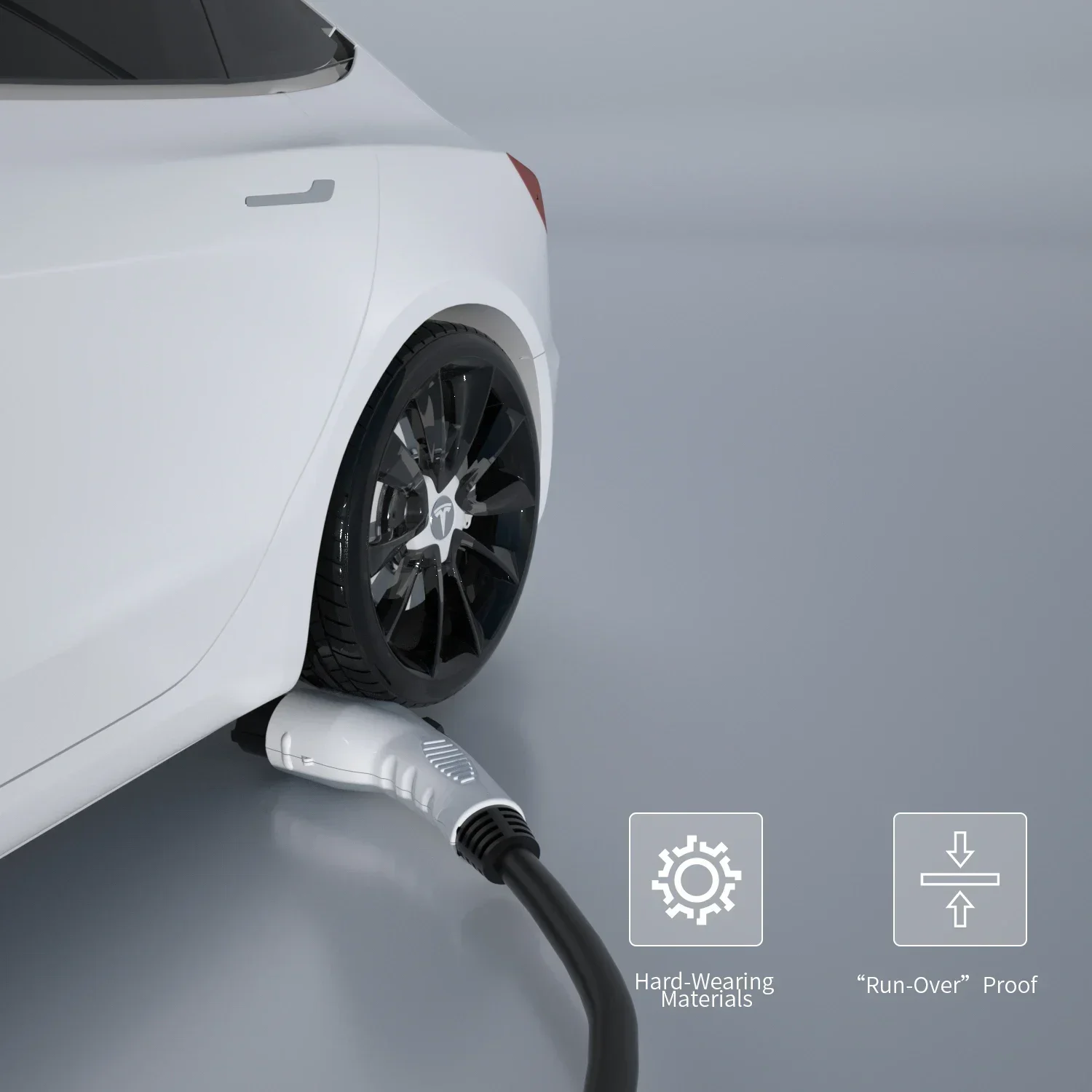 새로운 재고 IEC 62196에서 SAE J1772로 변환 충전기 32A 240V 타입 1 여성 플러그에서 타입 2 남성 소켓으로 1M 전기차 충전 케이블 포함