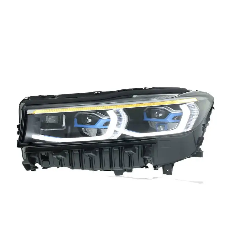 For BMW 7 Series G12 Headlight Assembly 2016-2018 Models Modified With New Blue Frame LED Projector Headlights DRL Accessories