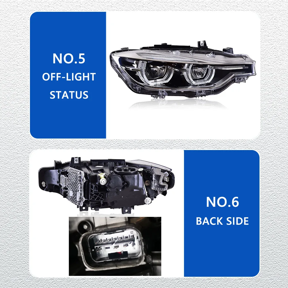 LED المصابيح الأمامية لسيارات BMW 3 سلسلة F30 F35 13-18 كامل led DRL سيارة رئيس مجموعة مصابيح إشارة اكسسوارات السيارات تعديل مصباح