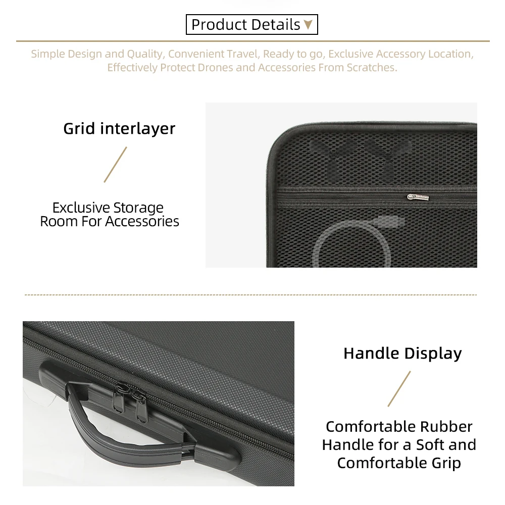 

For DJI Avata 360 RC2 Charging Hub Carrying Case Durable Travel Protective Storage Bag