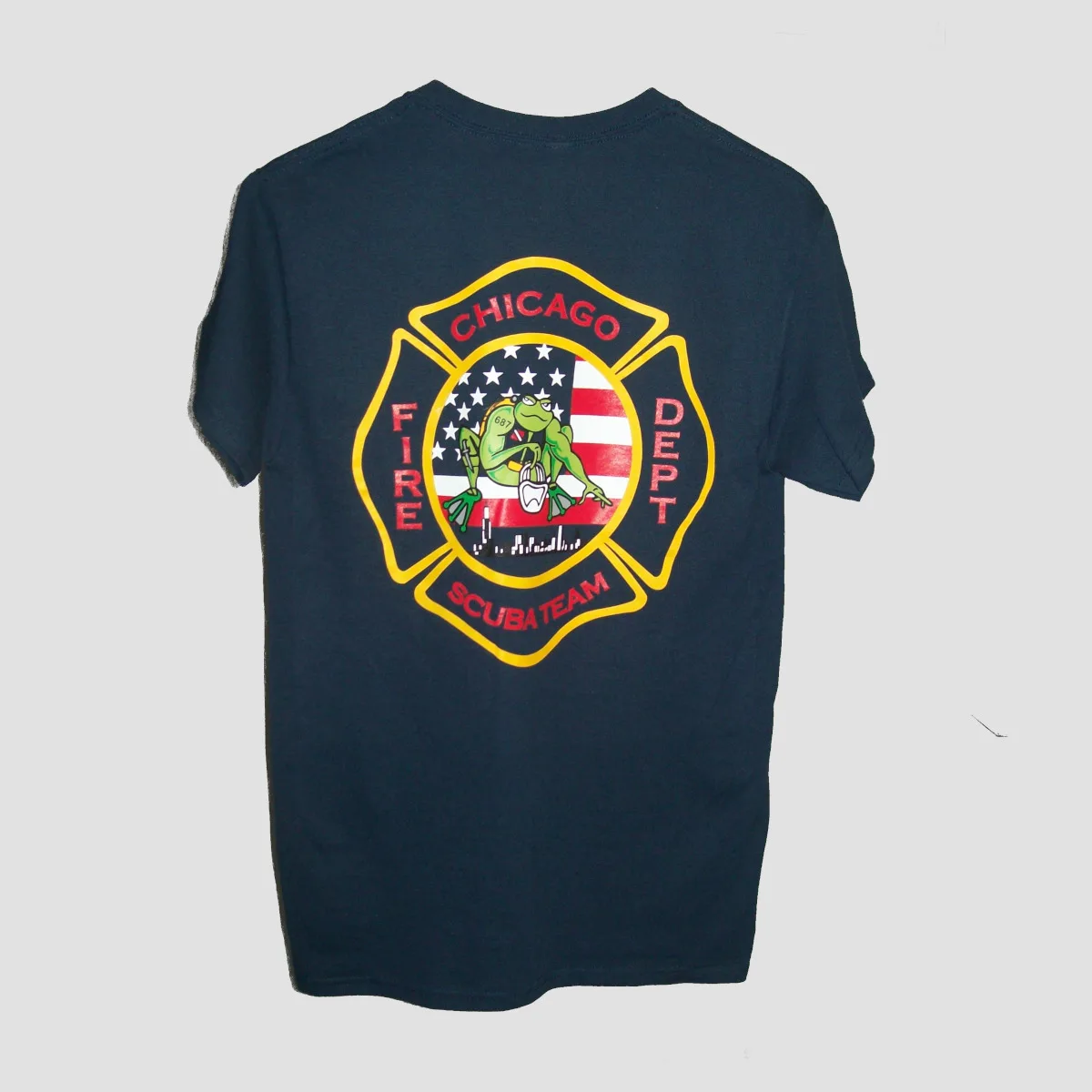 Chicago Fire Department Scuba Team Frog T Shirt