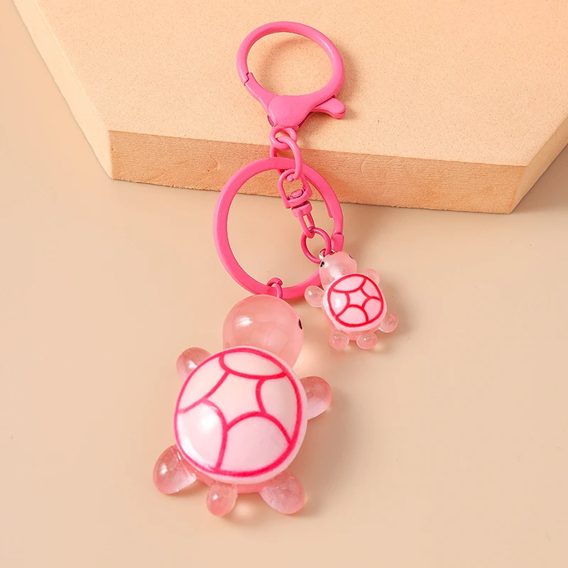Bunte Cartoon-Tier-Schildkröten-Schlüsselanhänger aus Harz für Autoschlüssel, Souvenir-Geschenke für Frauen und Männer, Handtaschenanhänger, Schlüsselringe, DIY-Accessoires – Detail 9