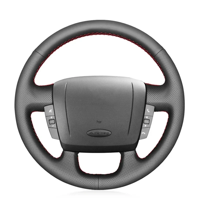 Microfiber Leather Car Steering wheel Cover For Fiat Ducato Peugeot Boxer Citroen Jumper  Handle Cover Interior Car Accessories