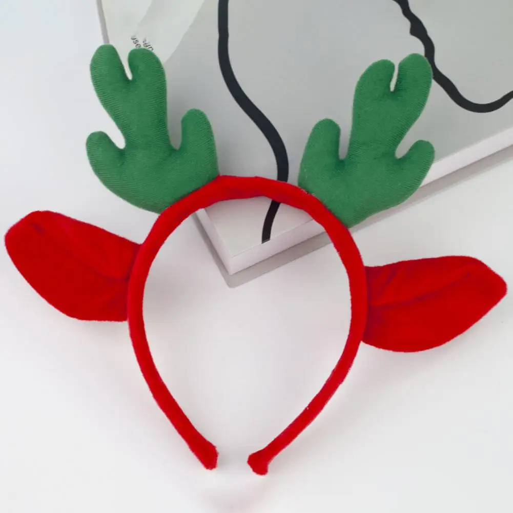 Christmas Headband Lightweight Christmas Headwear Festive Reindeer Headband for Christmas Party Decorations Plush for Ages