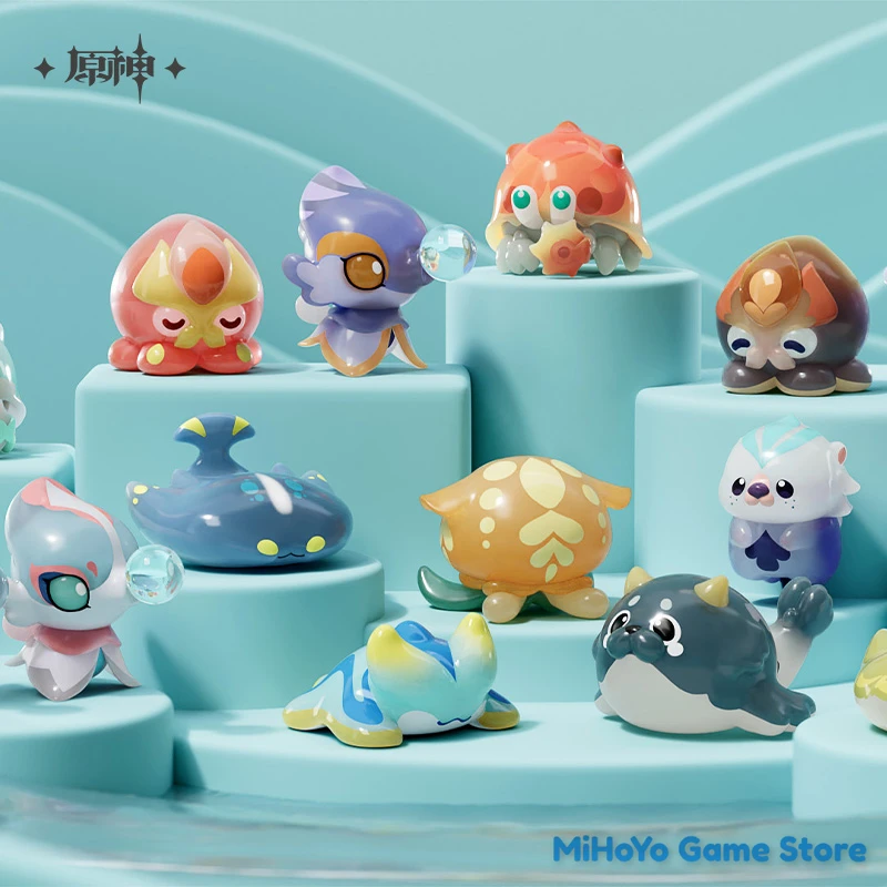 

[Genuine] MiHoYo Official Original Genshin Impact Marine Organism Pet Desktop Collectible Cute Ornaments Doujin Birthday Gifts