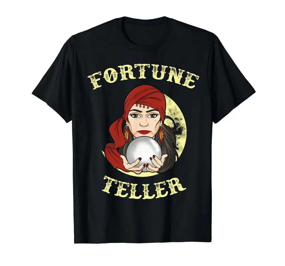 Fortune Teller, Ball Tarot Card Reader T-Shirt For Men Clothing Women Short Sleeve Tees Y2K Tops New Arrival Unisex Summer