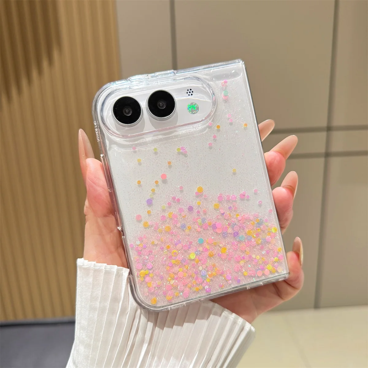 For iPhone Duo 5G Case Ultra-thin Skin-Friendly Gradient Soft Silicone Shockproof Protection Back Cover Accessories For 18 Fold
