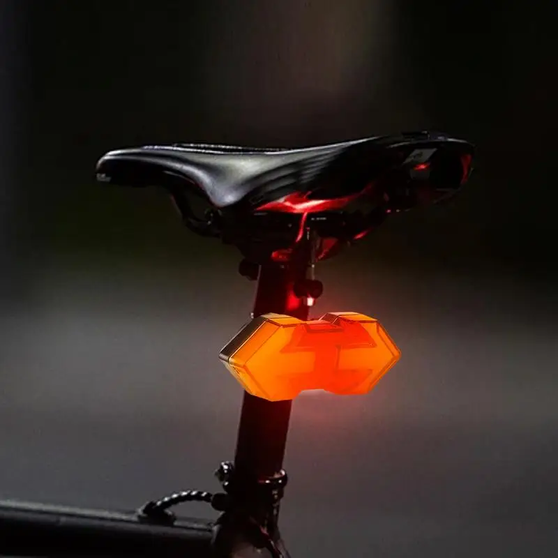 Rear Cycle Light Waterproof Cycle Safety Light With Remote 500mAh Cycle Taillights Portable Cycling Turn Lights For Rainy Day