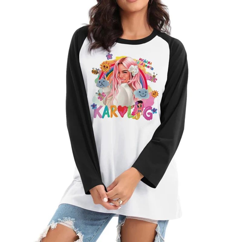 تي شيرت نسائي بأكمام طويلة ، 90s Manana Sera ، Bonito ، Bichota ، Karol ، G ، Tee ، ملابس عصرية
