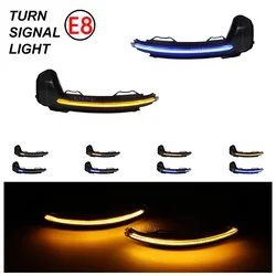 1 Pair For VW Tiguan MK2 2017- 2021 Touareg MK3 19 EU Dynamic Blinker LED Turn Signal Light Side Mirror Indicator Lamp