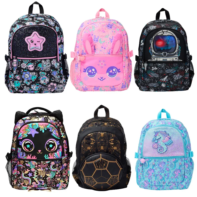Mochila australiana para estudiantes de grado 1-6, mochila de gran capacidad para estudiantes de primaria, bolsa de ocio de dibujos animados