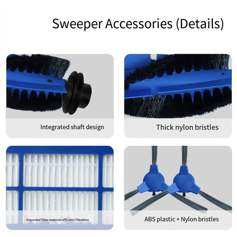 ABVI-Filter für Eufy Robovac 11S Max 15C Max 30C MAX G10 G30 Hybrid Roboter Staubsauger Ersatzteile Zubehör