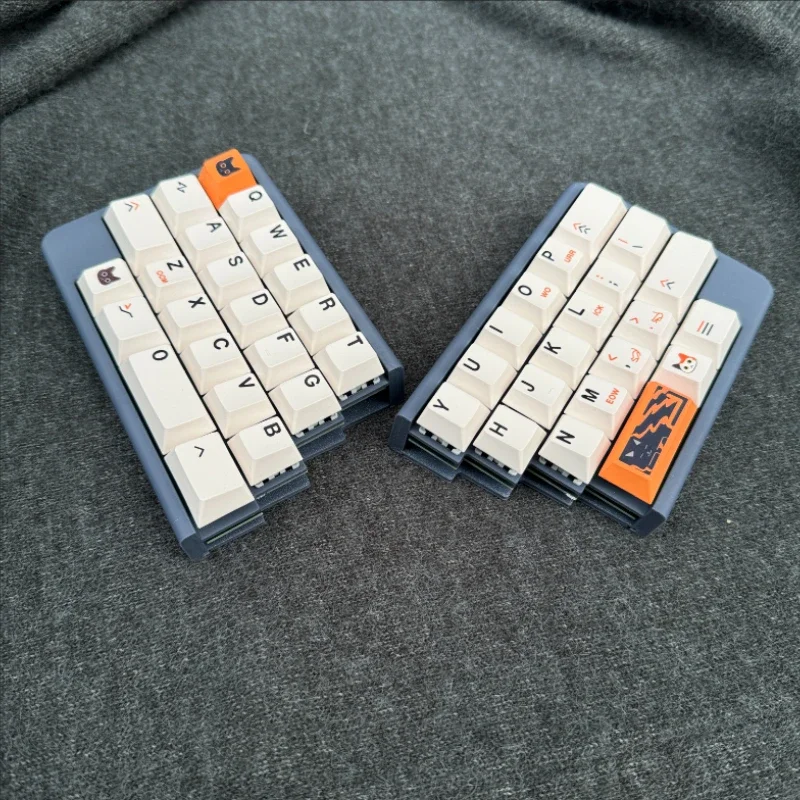 แบบพกพาแยก 40% Miniคีย์บอร์ดCustom 40 Ultra Compact Hot-Swap 2.4Gไร้สายแยกคีย์บอร์ดชุดQMK/VIAL