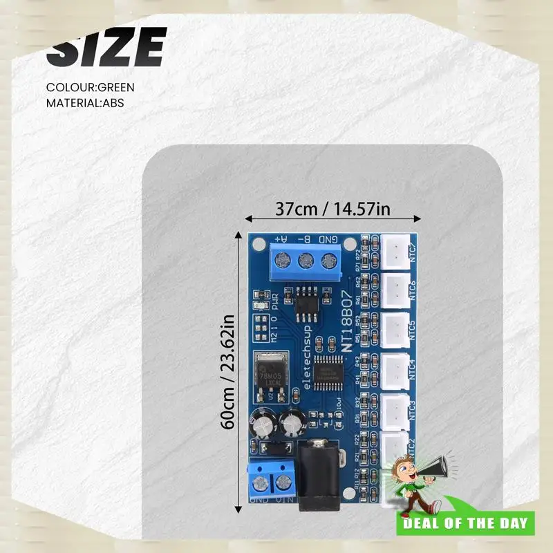 24-Hour Delivery 7 Channel RS485 NTC Temperature Sensor Measurement MODBUS RTU Paperless Recorder PLC NT18B07
