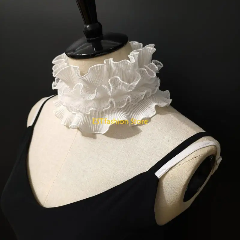 y5gc-ruffle-lace-false-collar-women-detachable-collar-decorative-neck-wrap-for-party