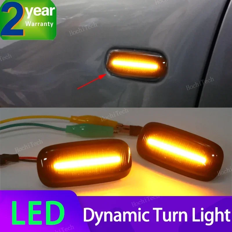 For Audi A2 A3 8L A4 B5 A6 4B C5 A8 4D TT 8N LED Dynamic Side Marker Turn Signal Light Sequential Blinker Light