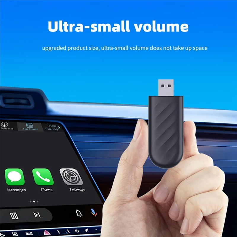 X17A 2025 NEW-Wired To Wireless Carplay & Android Auto 2-In-1 Adapter Bluetooth Wifi Quick Connect Plug & Play