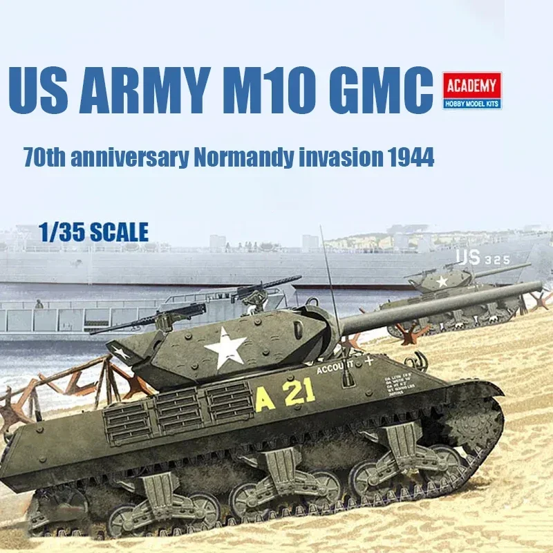 

1/35 Academy 13288 US Army M10 GMC 1944 Normandy Invasion 70th Anniversary assembly Scale diy toys Model Kit