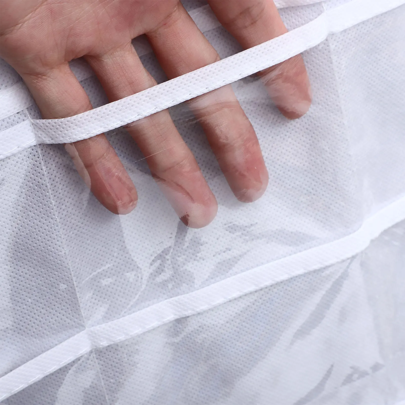 

Dual-Sided Jewelry Hanging Organizer Bag 72 Grid Necklace Earring Storage Hanging Wall Bag Large Capacity Decorative Organizer