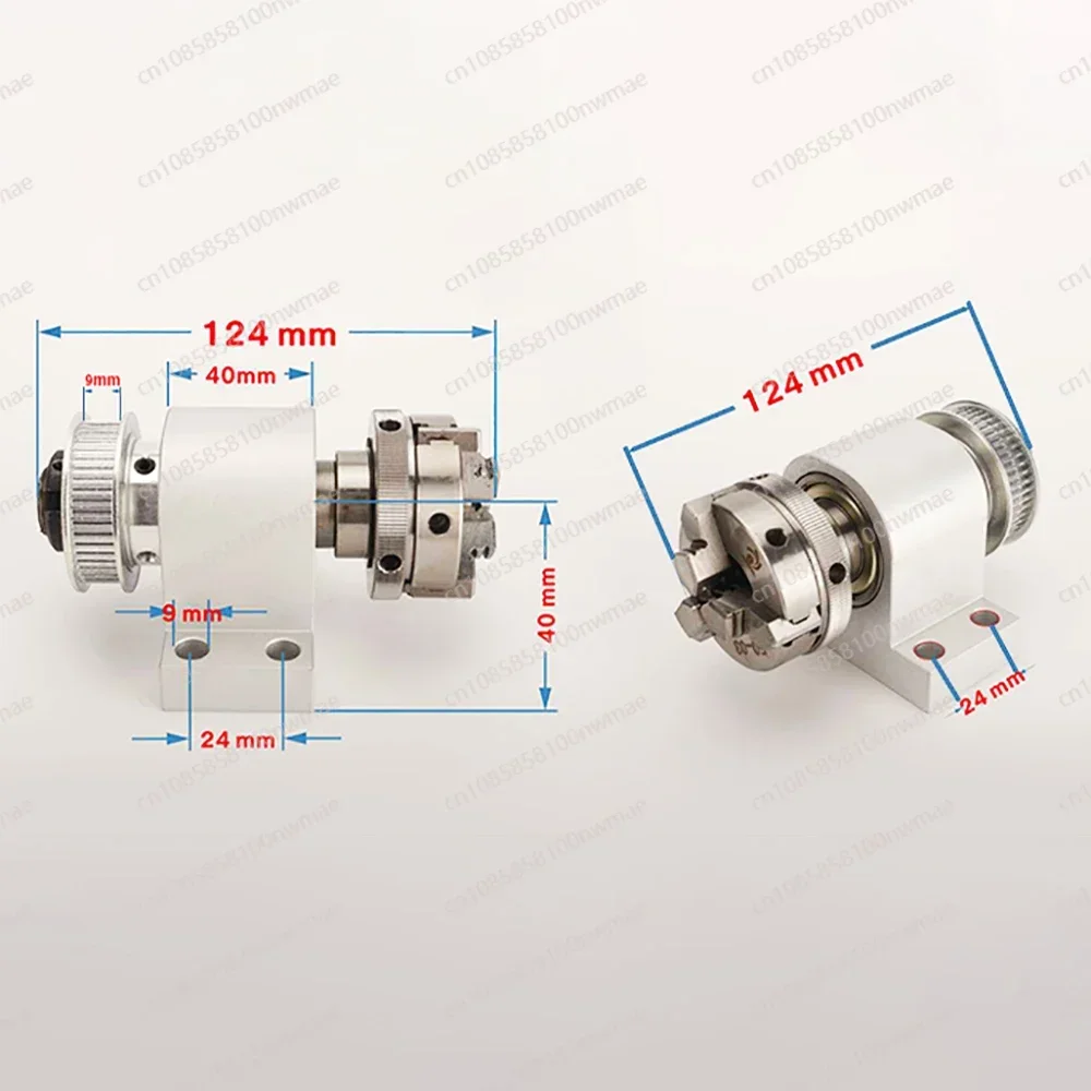Mini Spindle Lathe Set Three-Jaw Four-Jaw Chuck DIY Woodworking Bead Machine 10MM Through Hole Aluminum Alloy Base With Motor