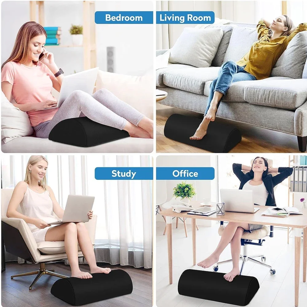 1 pz ergonomico sotto la scrivania poggiapiedi per uso ufficio-regolabile in altezza Memory Foam poggiapiedi sotto la scrivania per sedia da ufficio