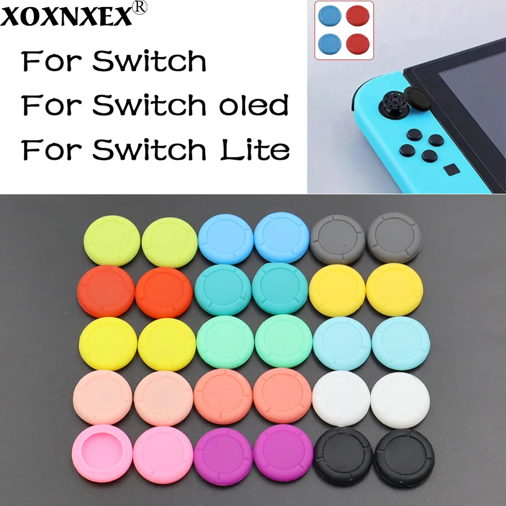 Silicone Rubber Protective Skin Joystick Grips Cap For Switch NS Lite Oled Controller Joy-Con Rocker Cover