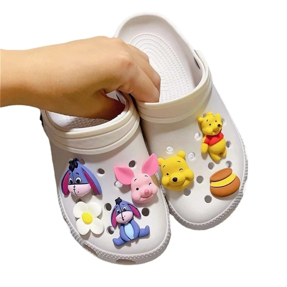 MINISO Little Bear Cartoon Character Shoe Accessories Three-dimensional Cute DIY Shoe Buckles Summer Fashion Sandal Decorations