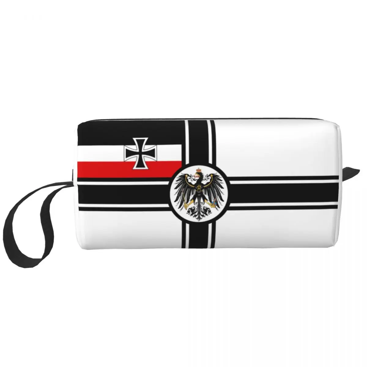 German Empire DK Reich War Flag Toiletry Bag Women Germany Patriotic Makeup Cosmetic Organizer Lady Beauty Storage Dopp Kit Case