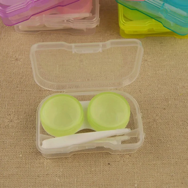 Candy Color Cartoon Contact Lens Case Container Travel Kit Set Storage Holder