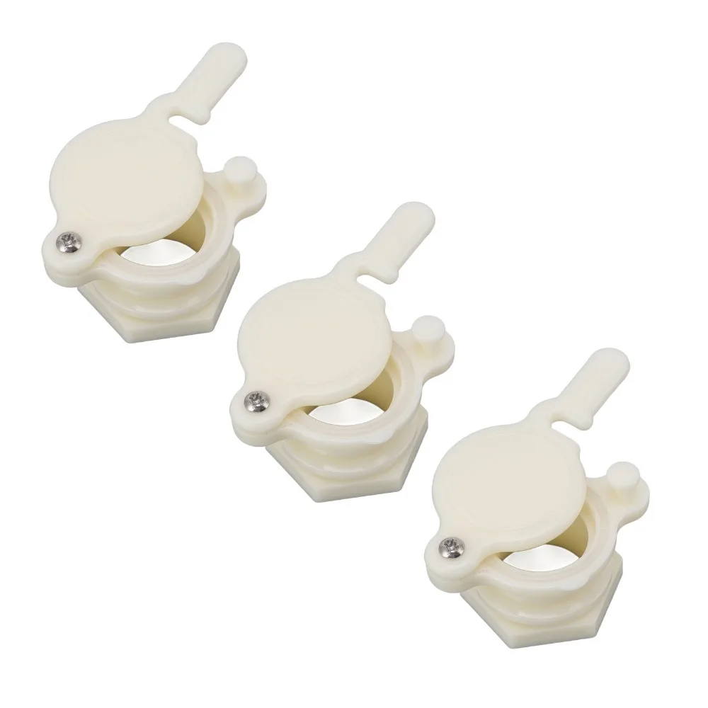 3pcs Easy To Use Plastic Honey Gate Valve Durable Good Sealing Beekeeping Gate Valve Side Stop Leak-Proof Honey Tap Valve Farms
