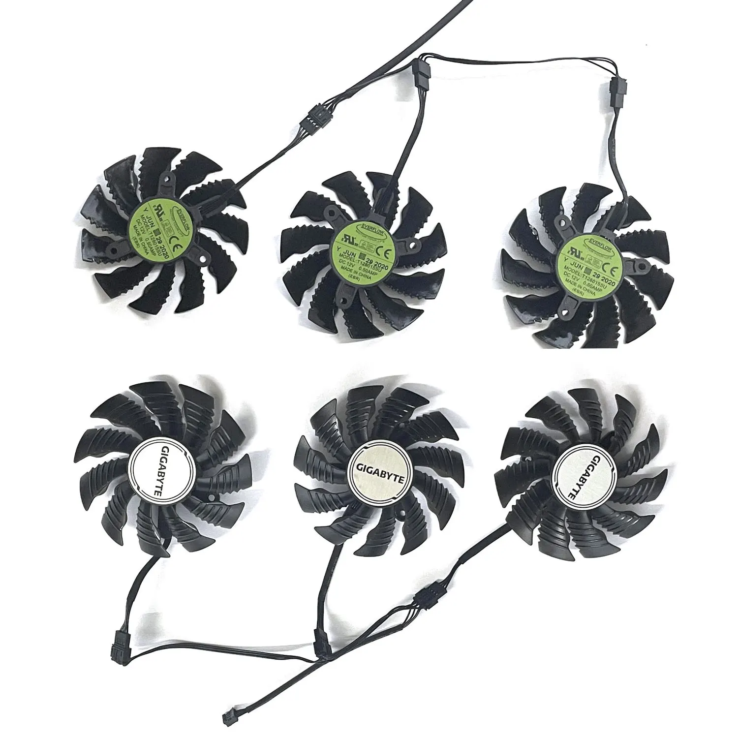 

82MM 4PIN T128015SU For GIGABYTE GeForce RTX 2070 2080 Super RTX2070 RTX2080 graphics fans