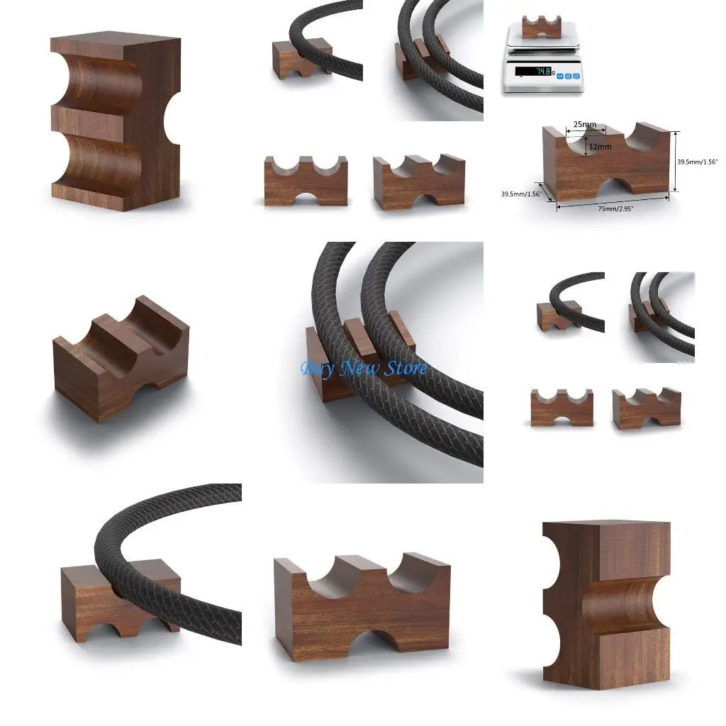 

20CE Durable Wire Rack Display Shelf for Music Enthusiasts Creative Portable Cable Cord Holder Stand Desktop Bracket