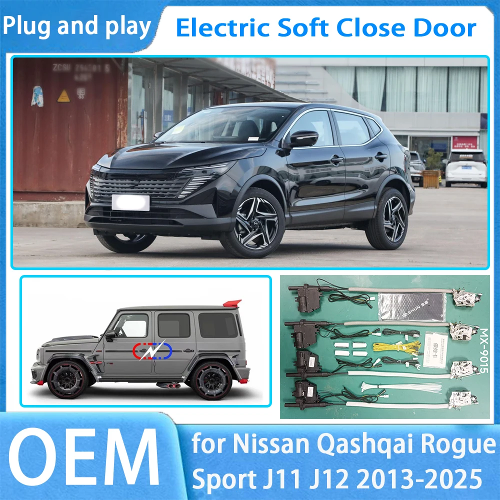 for Nissan Qashqai Rogue Sport J11 J12 2013-2025 OEM Car Soft Close Door System Automatic Electric Auto Pull Power Latch Power