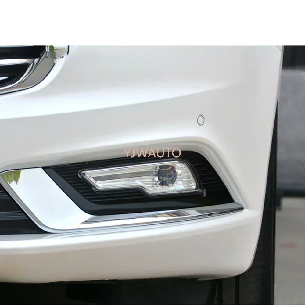 For Ford Explorer Sport Fusion Mondeo 2017~2019 Foglights Cover Car Fog Lamp Assembly Front Bumper LED Auto Day Running Light