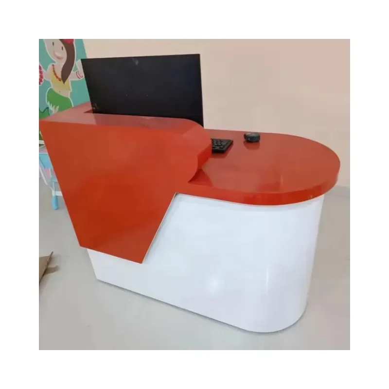 Custom Retail Store Furniture Simple Modern Small Cashier Clothing Store Front Desk Supermarket Checkout Counter Lilai Brand