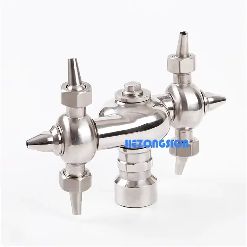 for Sanitary 1 Inch BSPT Female 360 Degree Rotary Cleaning Spray Ball SS304 Stainless Steel Washing Head Canister for CIP