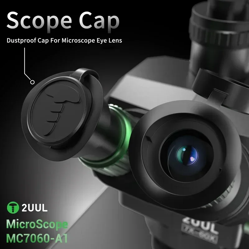 2UUL MC7060-A1 Microscope 7-60X Zoom Trinocular Precision Microscope WF10X/23mm for Mobile Phone PCB Micro-Work Repair Tools set