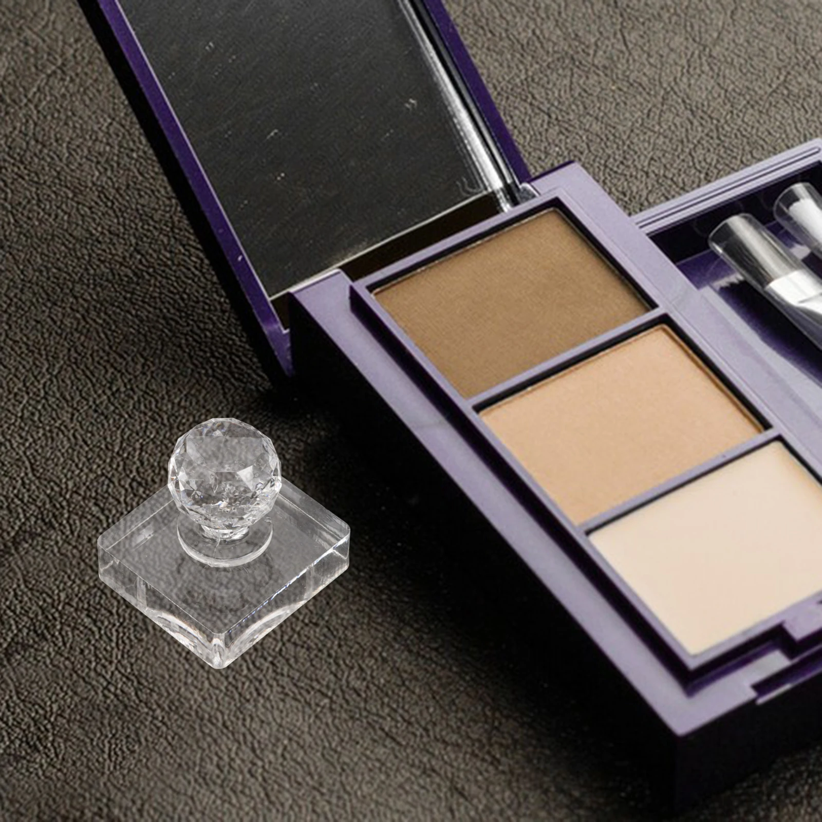 

3pcs Eyeshadow Platen Tool Transparent Pressing Accessory Powder Highlighter Blush Makeup Cosmetics Press Device Repair Mold