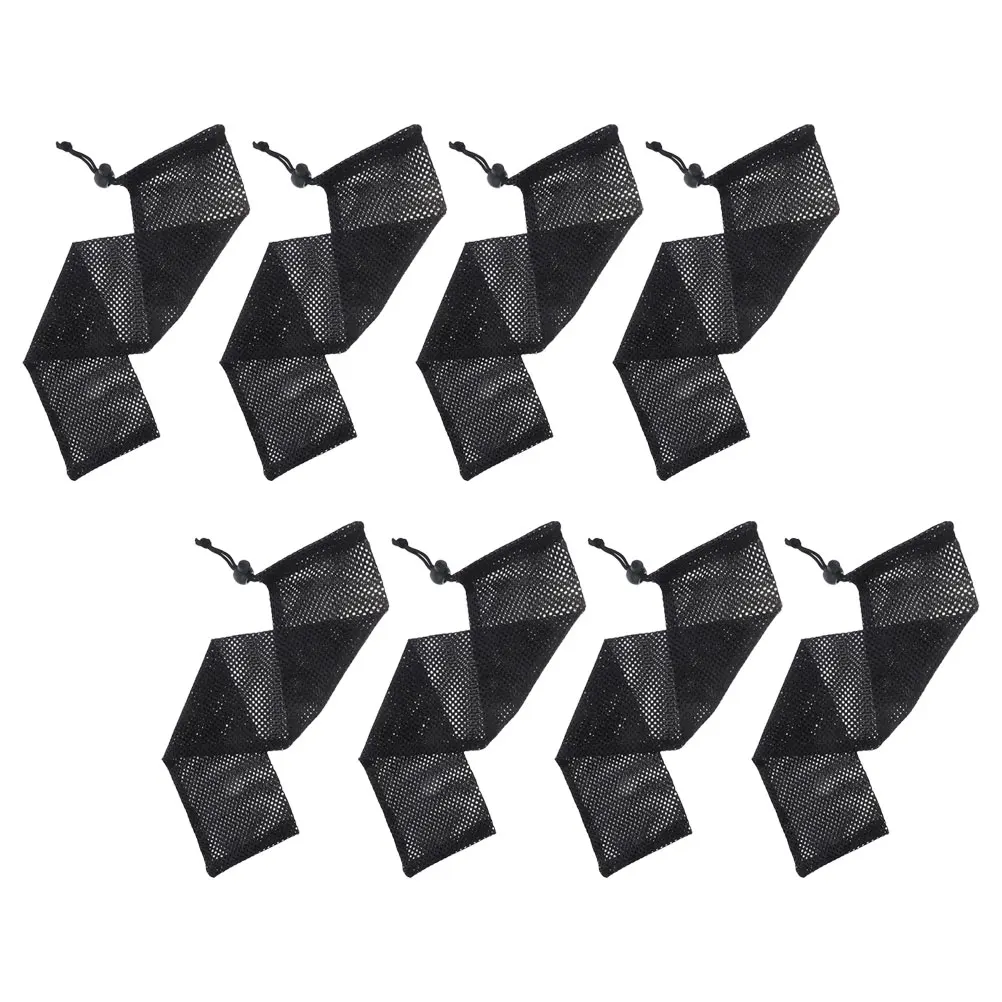 

8Pcs Bird Feeding Mesh Bags Hanging Drawstring Bird Feeder Sack Durable Polyester Birds Feeding Nets Finch Feeders for Outside