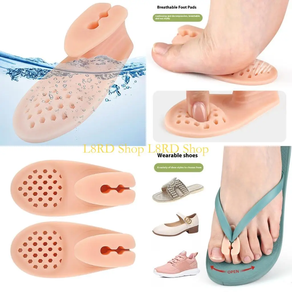 L8rd 1pair Sandales d'épandeur à bout bout en respiration avec conception divisée confort amélioré pour une position pour