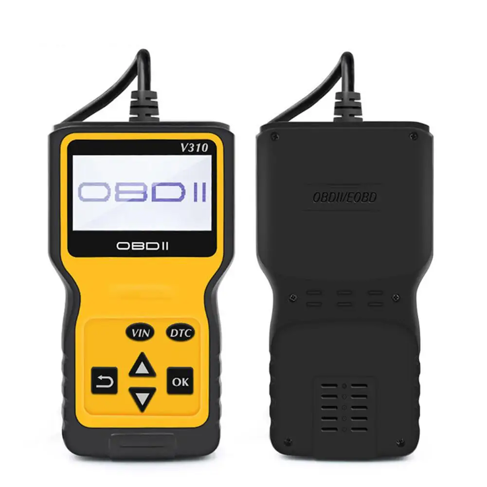 

Универсальный автомобильный считыватель кодов OBD V310, сканер OBD2, инструмент для проверки неисправностей двигателя для всех автомобилей с протоколом OBD II с 1996 г.