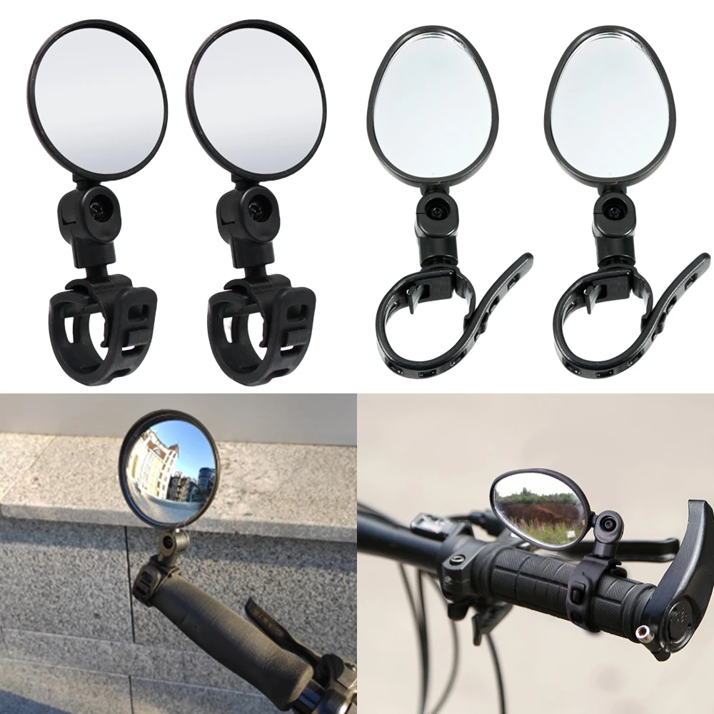 2pcs Electric Scooter Rearview Mirror for Xiaomi M365 Handlebar Rear View Mirror 360 Degree Rotatable Mountain Bicycle Mirrors