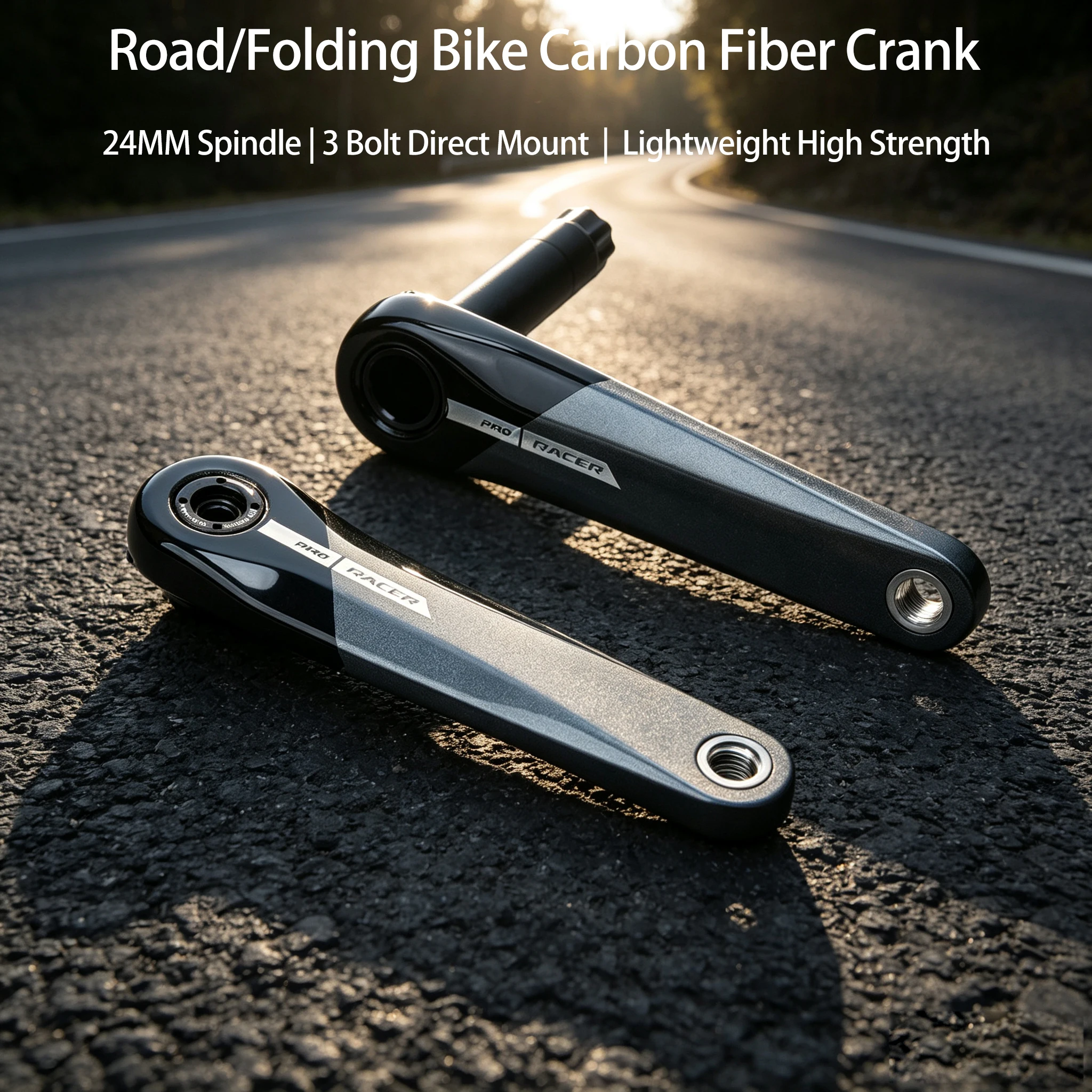 Left Crank Arm Power Meter - RIRO KSB 카본 파이버 크랭크셋 (로드