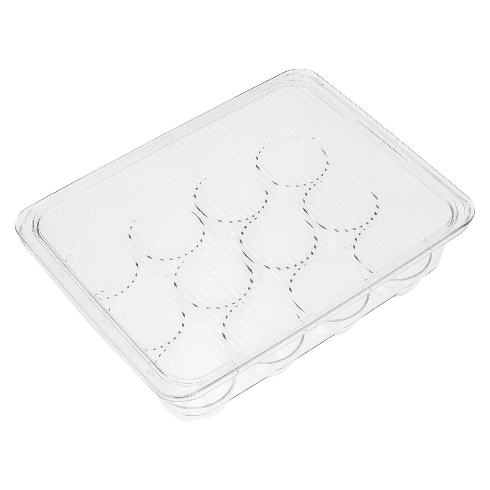 

1pc Refrigerator Storage Transparent Container Stackable Box Fridge Organizer Bin Refrigerator Storage Box Freezer Egg Container